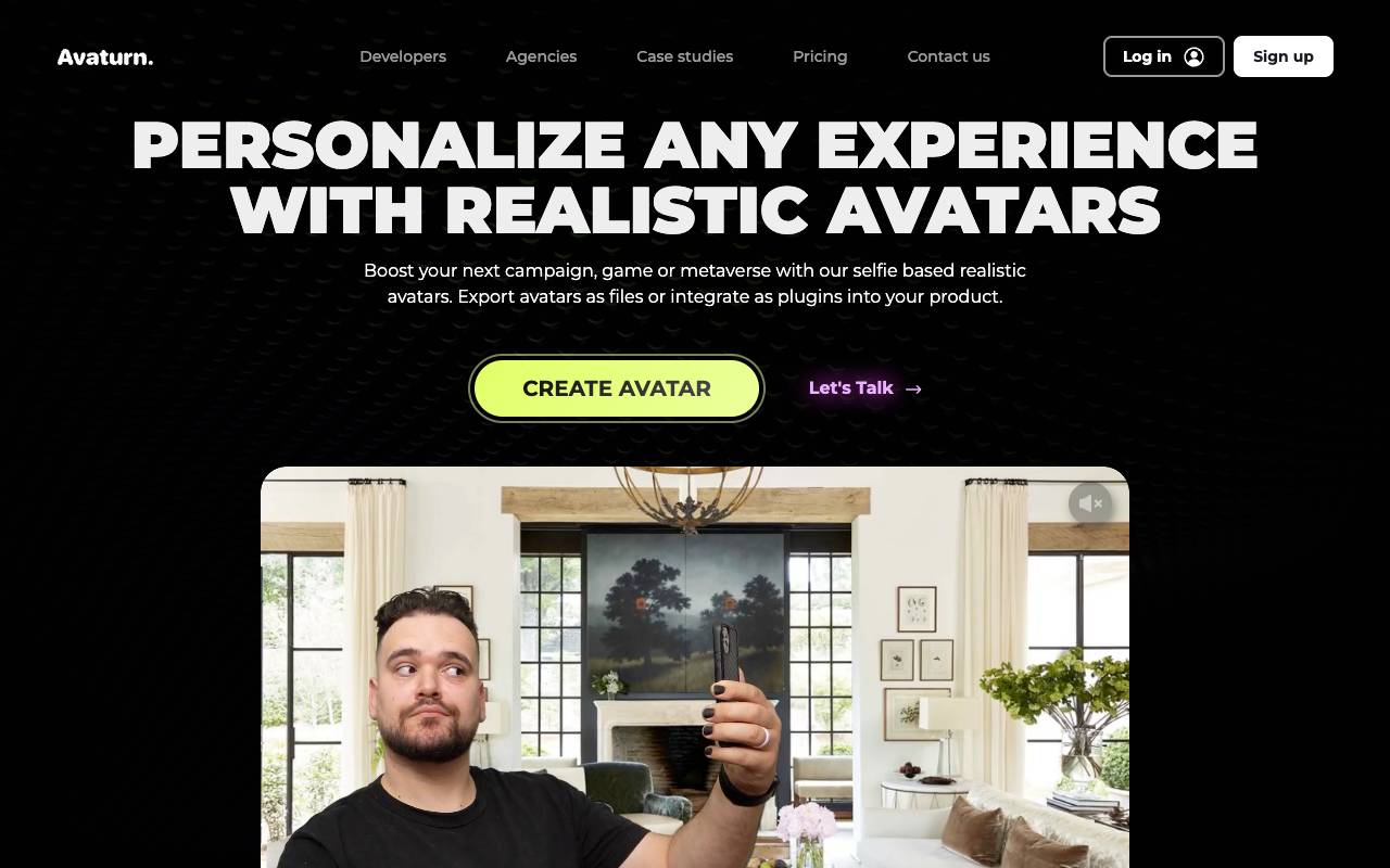 Avaturn homepage