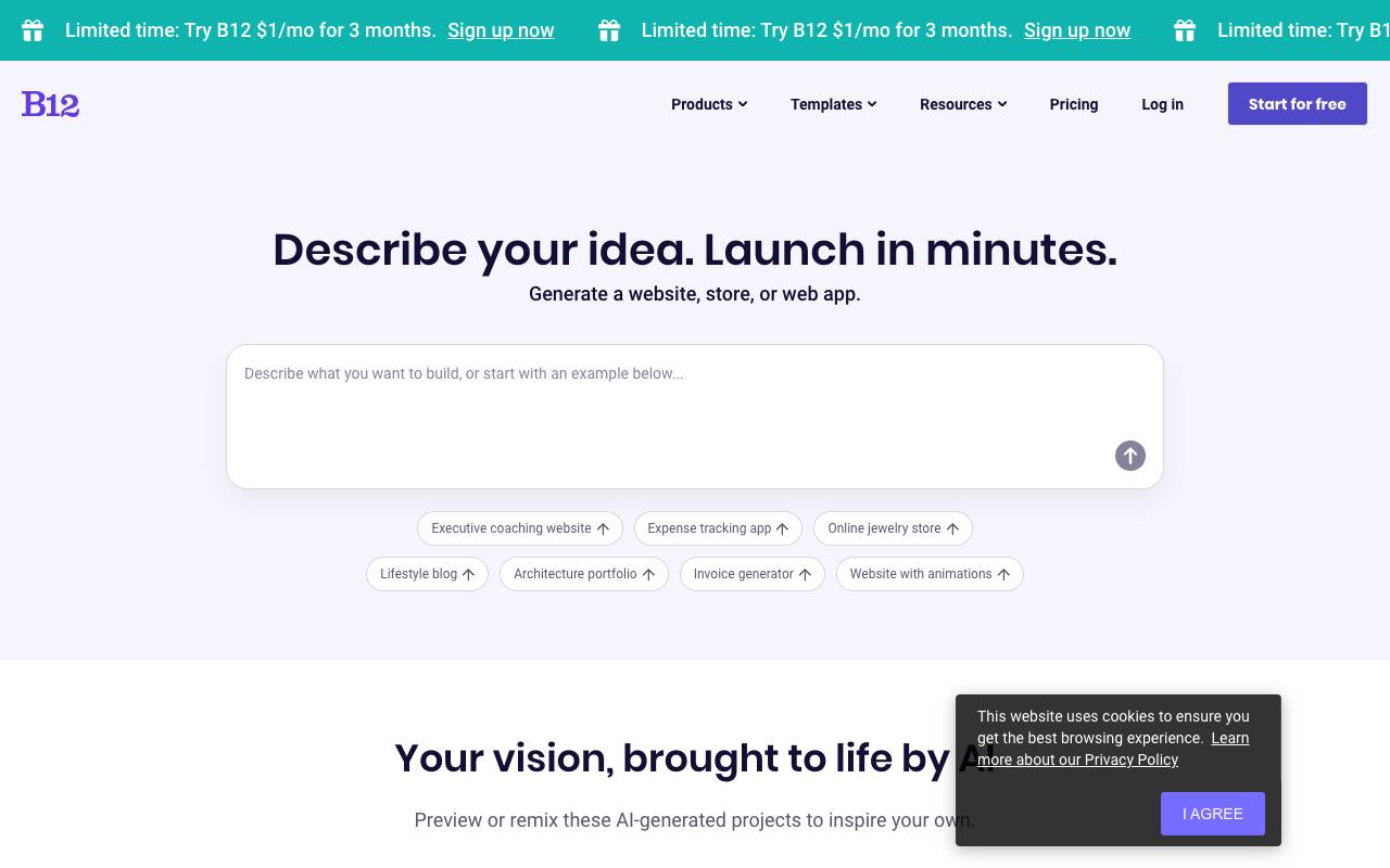 B12 homepage