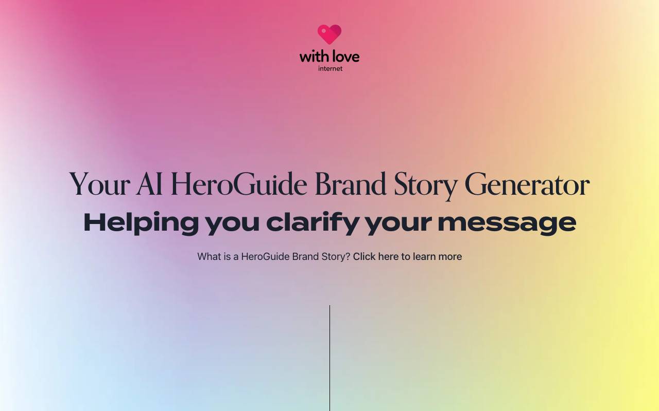 BrandScript Generator homepage