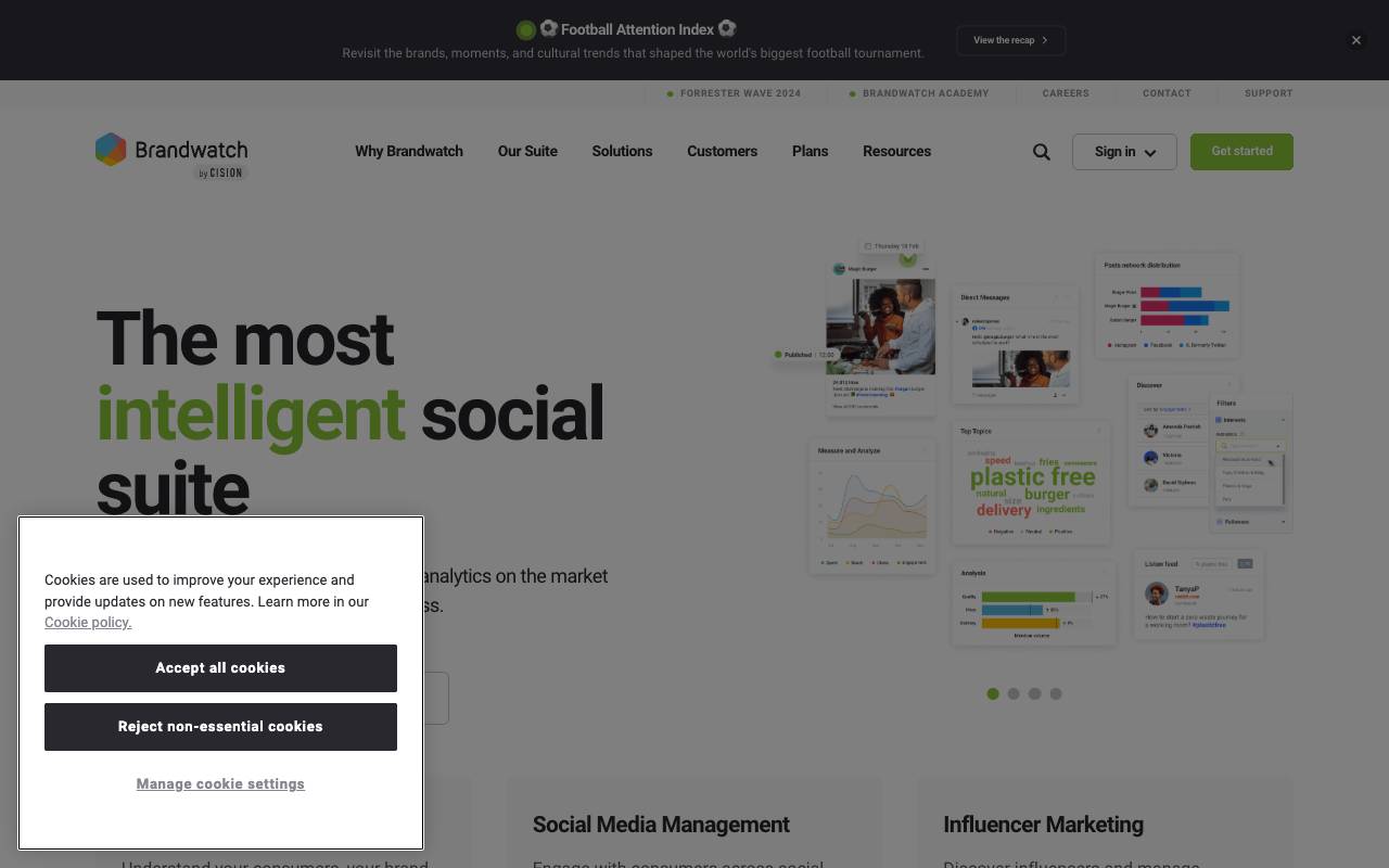 Brandwatch homepage