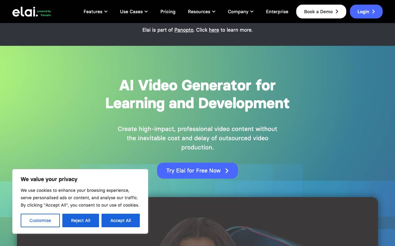 Elai.io homepage