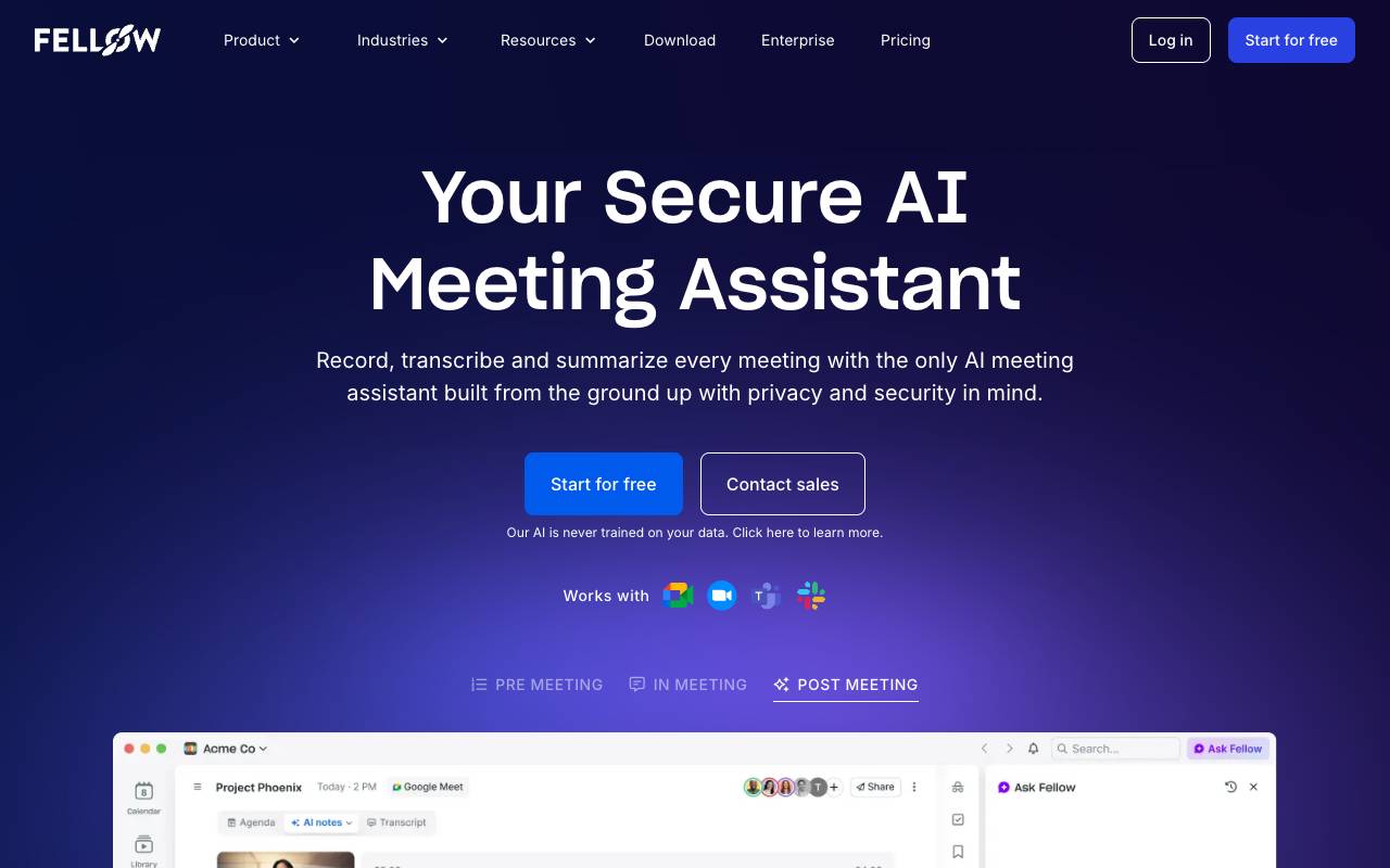 Fellow homepage