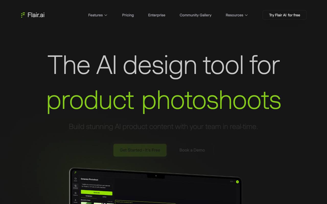Flair AI homepage