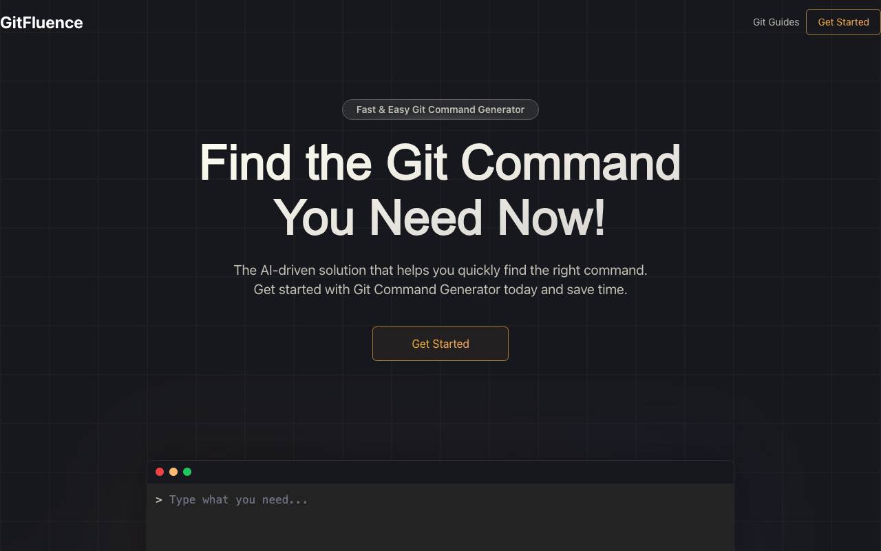 GitFluence homepage