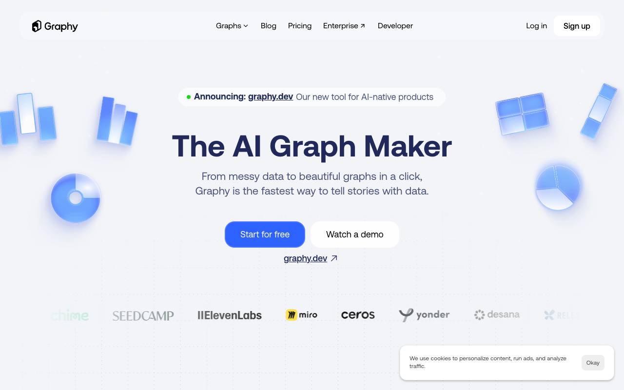 Graphy homepage