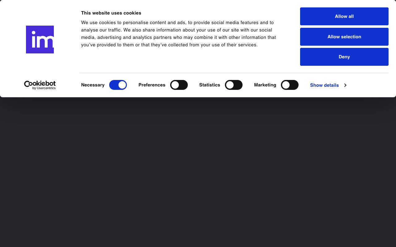 Immersity AI homepage
