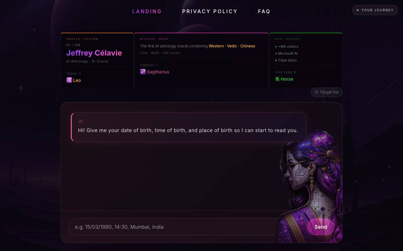 Jeffrey Celavie homepage