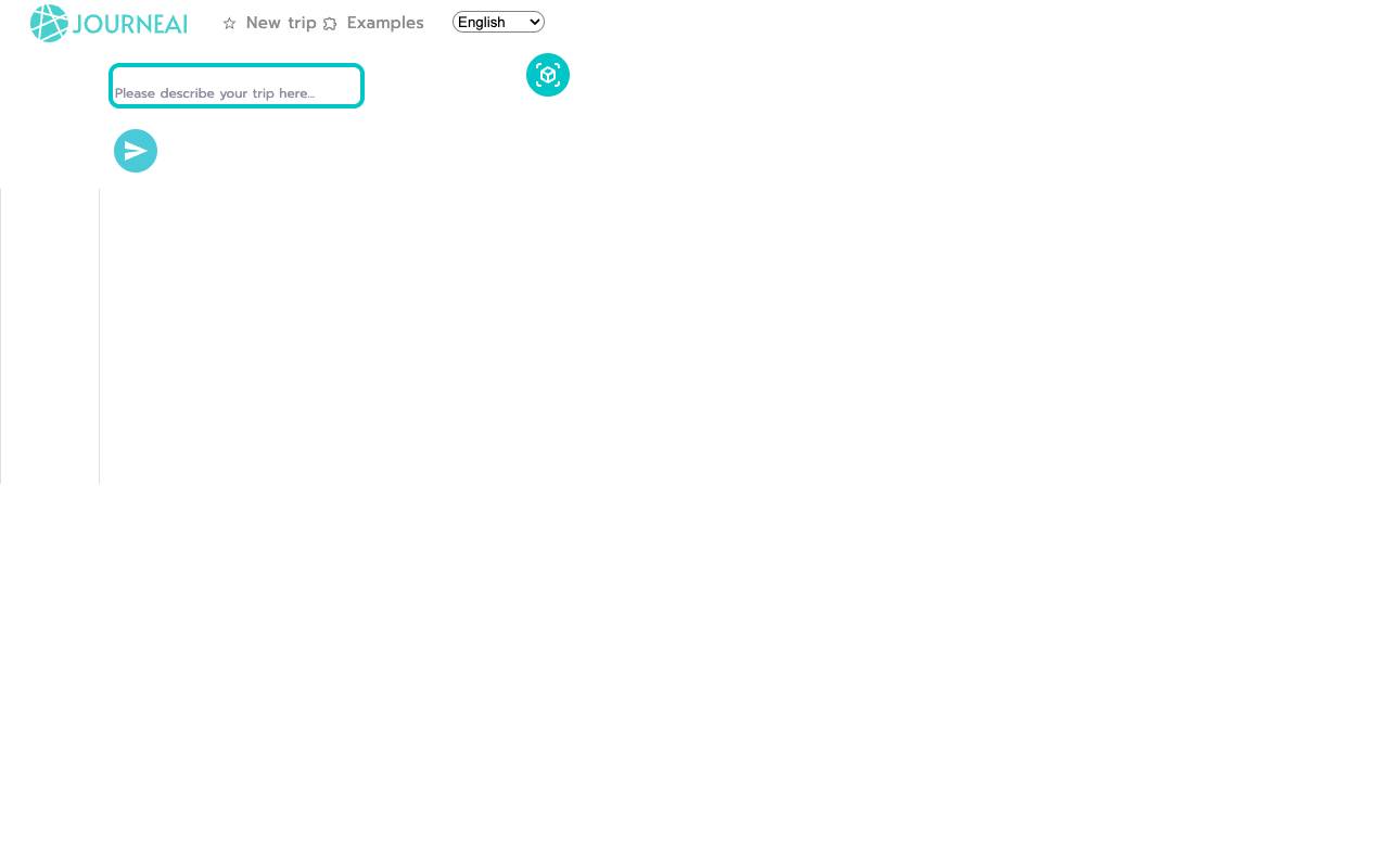 JourneAI homepage