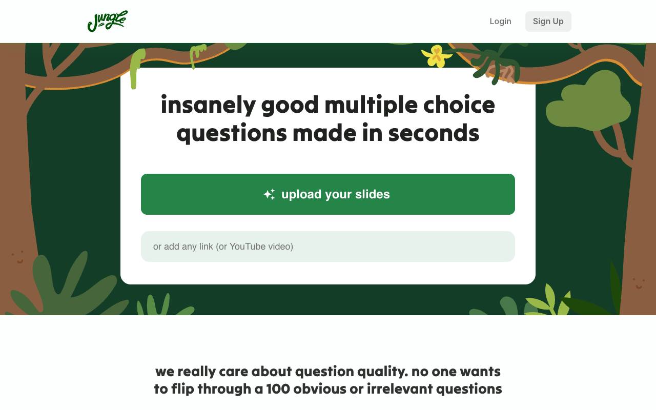 JungleAI homepage