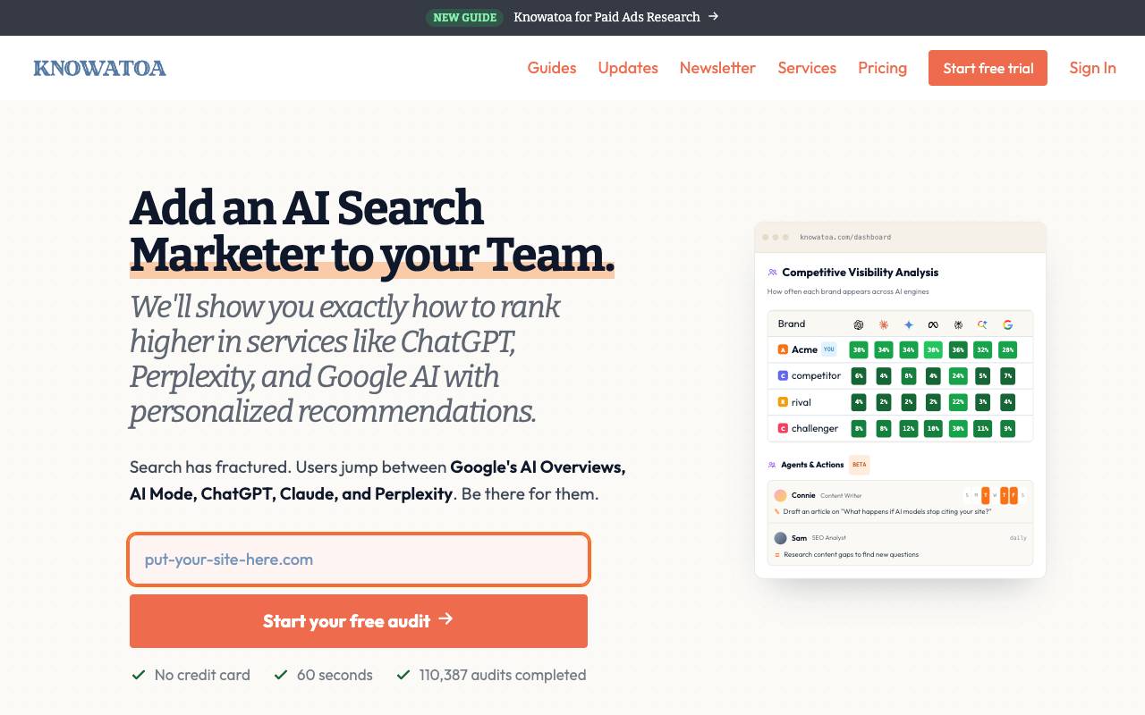 Knowatoa homepage