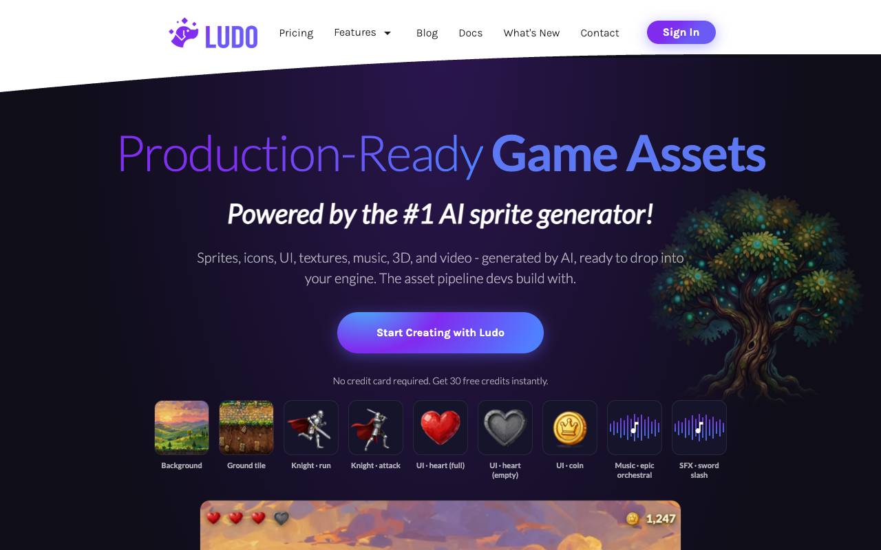 Ludo homepage
