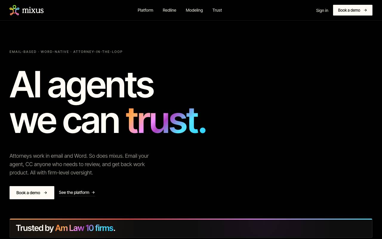 Mixus homepage