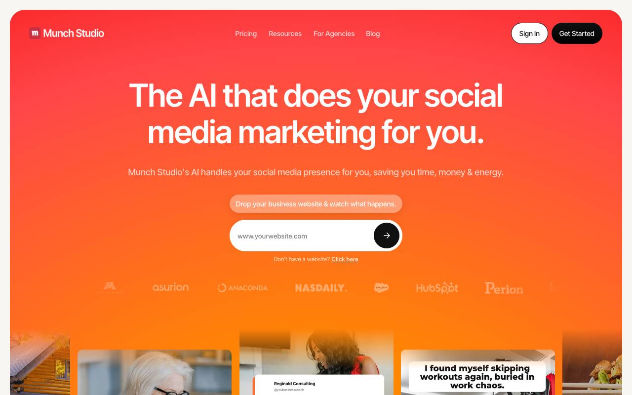 Munch homepage