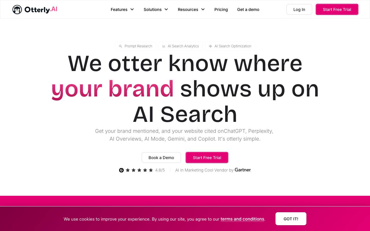 Otterly.ai homepage