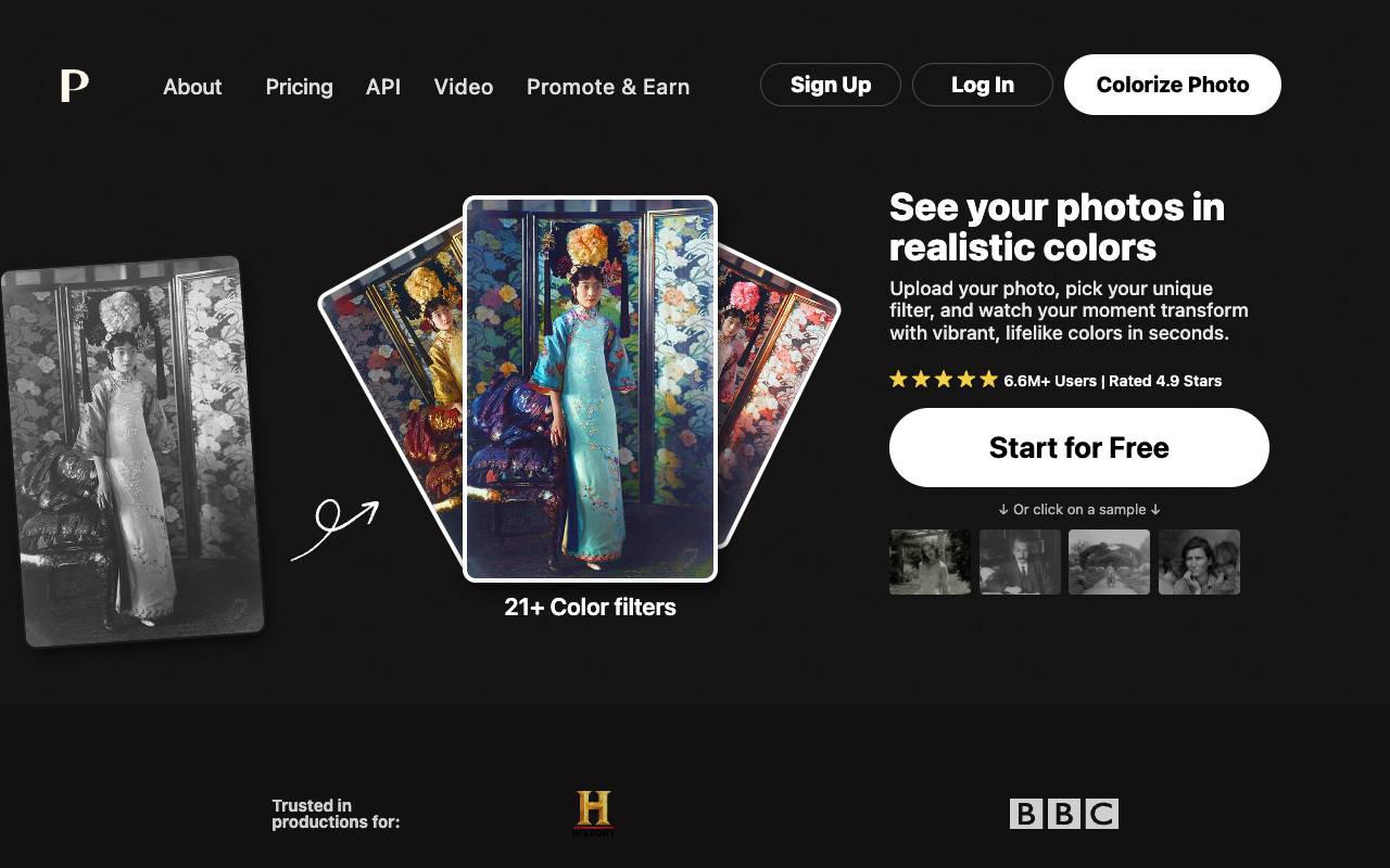 Palette.fm homepage