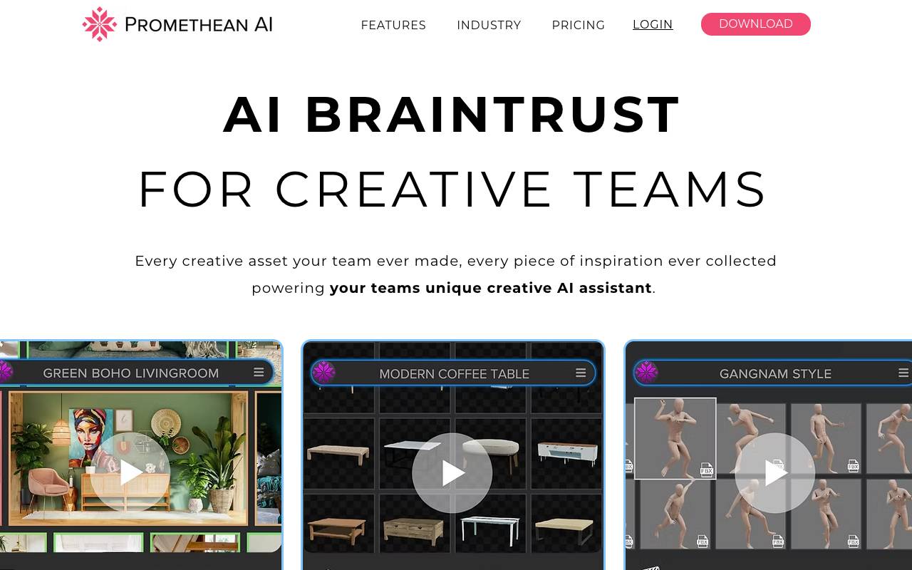 PrometheanAI homepage