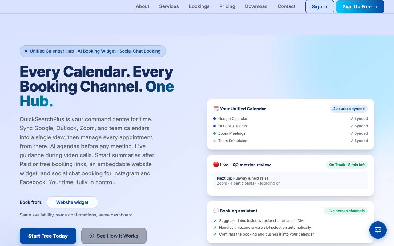 QuickSearchPlus homepage
