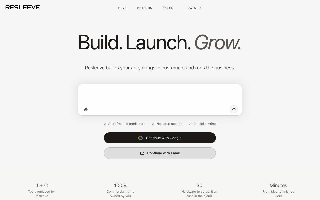 Resleeve homepage