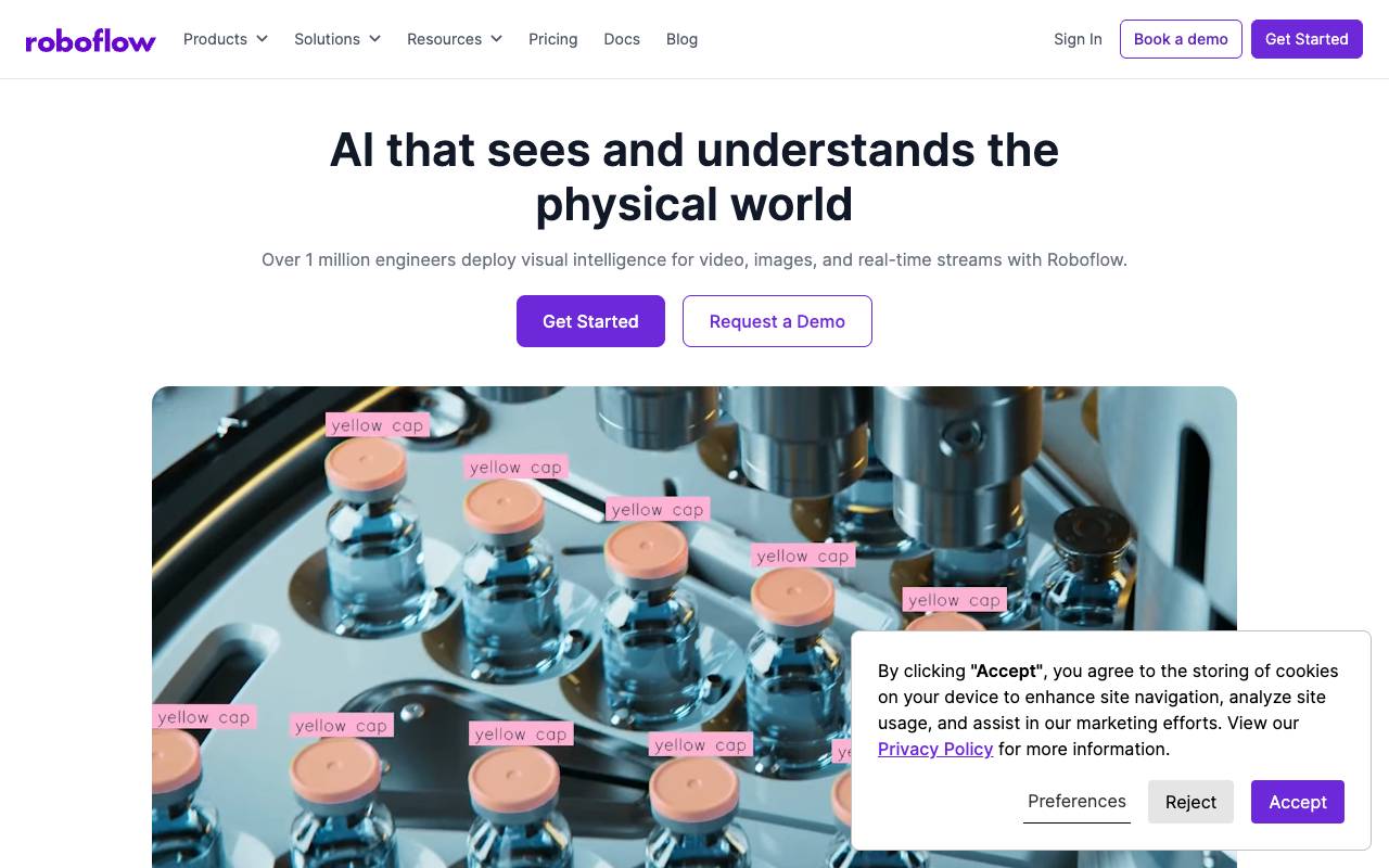 Roboflow homepage