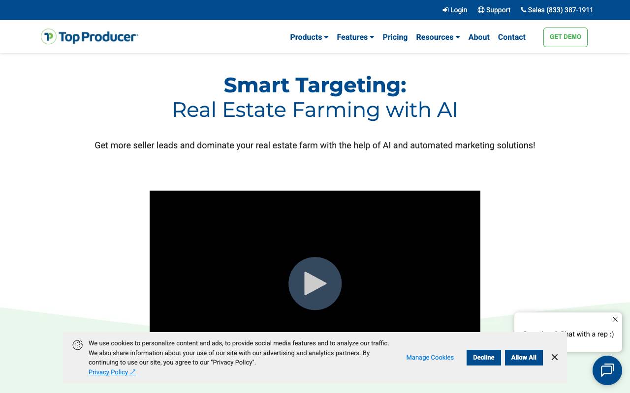 Smart Targeting homepage