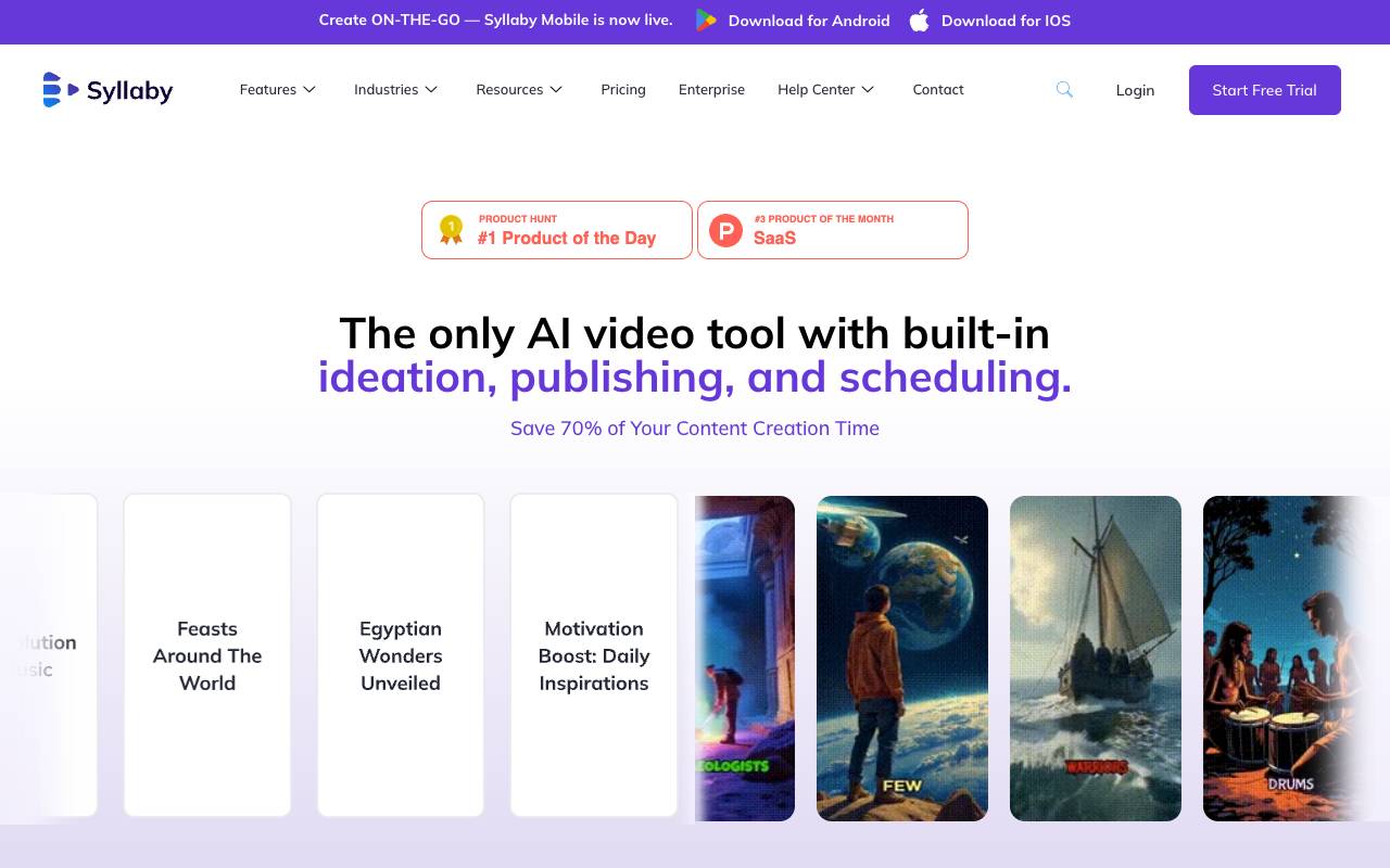 Syllaby homepage