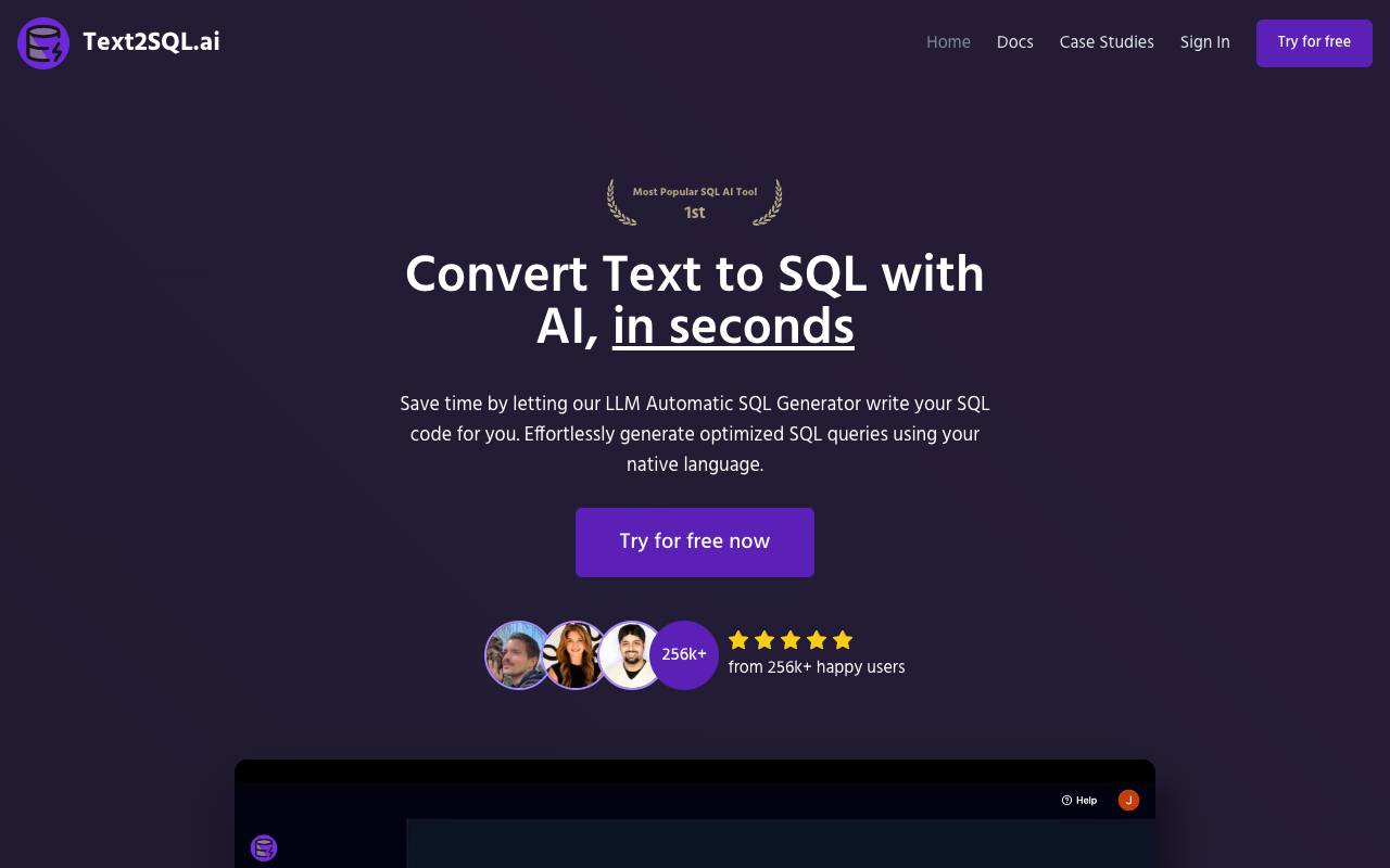 Text2SQL homepage