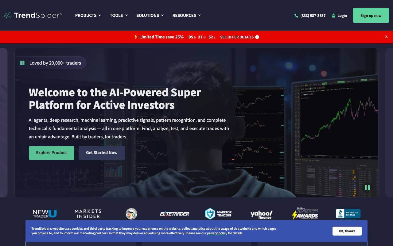 Trendspider homepage